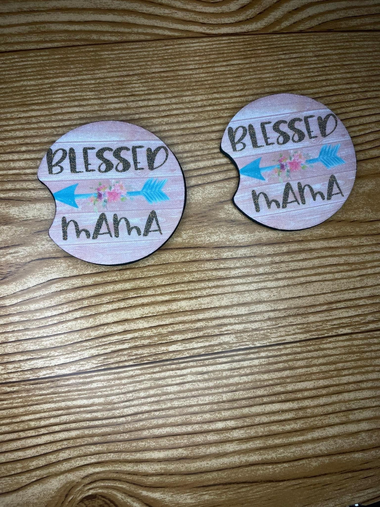 Blessed Mama Car Coaster