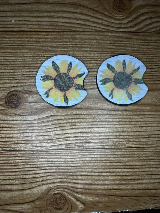 Sunflower Car coaster