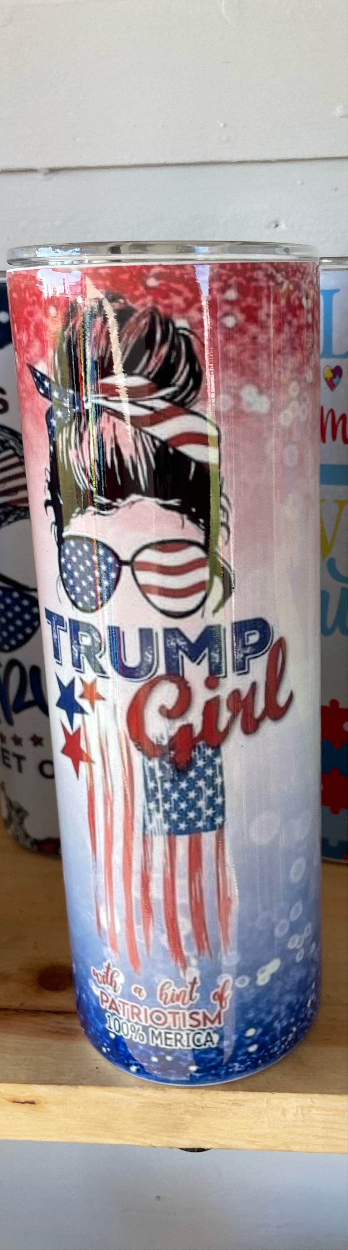 Trump girl tumbler