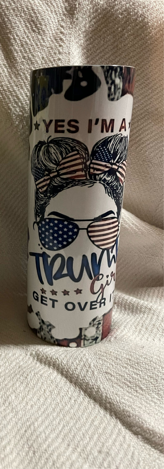 Trump girl tumbler