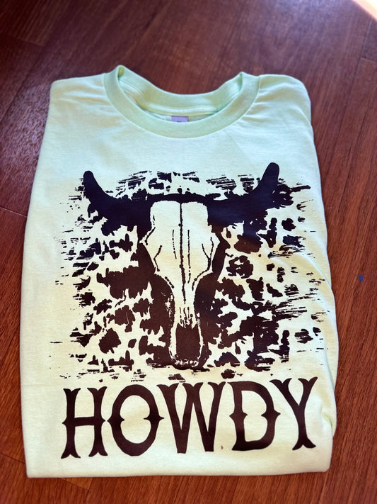 Howdy adult tshirt