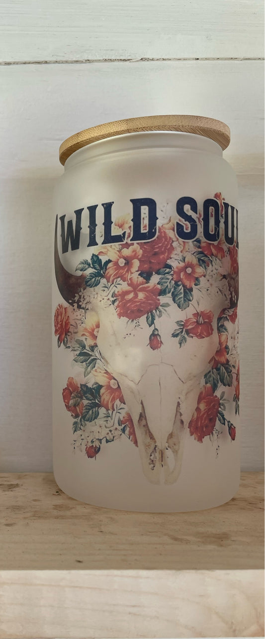 Wild soul glass jar